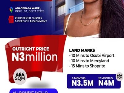 Platinum View Estate Phase ll at Adagbrasa, after Osubi. #0116